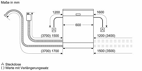 Vollintegrierter XXL-Geschirrspüler 60 cm – Spülmaschine mit Besteckschublade, Extra Leise, Intelligente Programme, Flexible Körbe, Höhenverstellbar, Smart Control