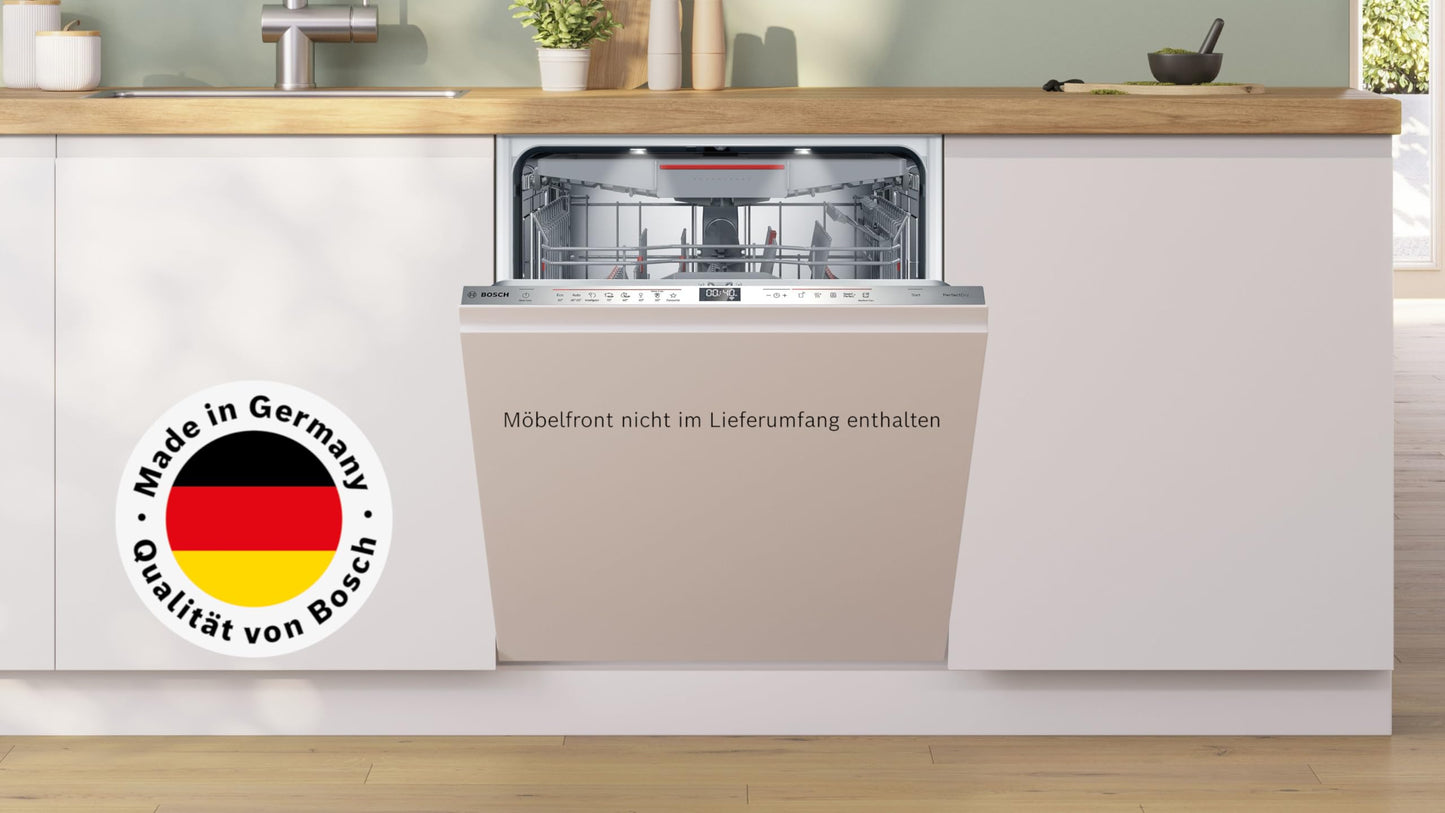 Vollintegrierter XXL-Geschirrspüler 60 cm – Spülmaschine mit Besteckschublade, Extra Leise, Intelligente Programme, Flexible Körbe, Höhenverstellbar, Smart Control